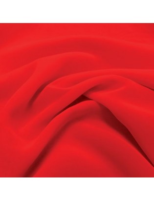 GEORGETTE FLUORESCENT RED