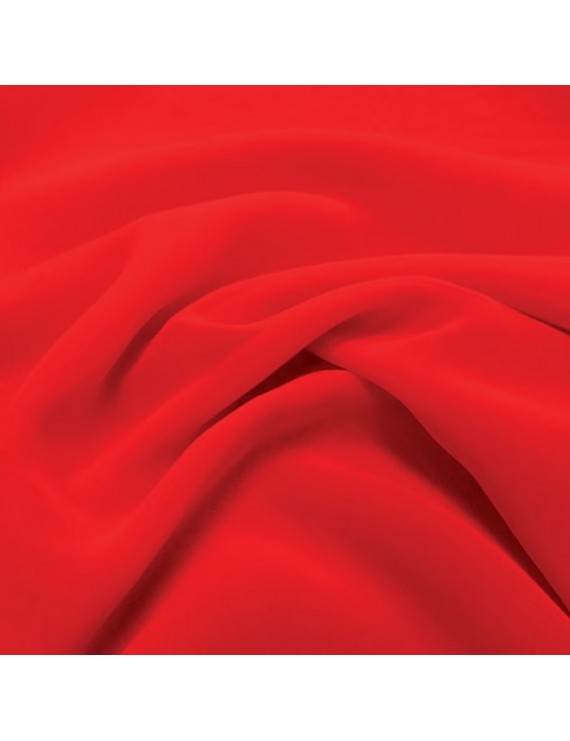 GEORGETTE FLUORESCENT RED