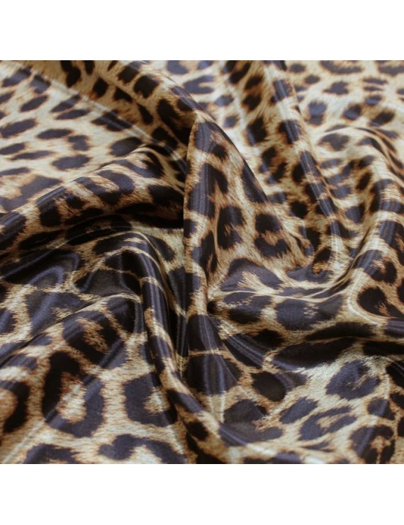 LEOPAR SATIN CHIFFON