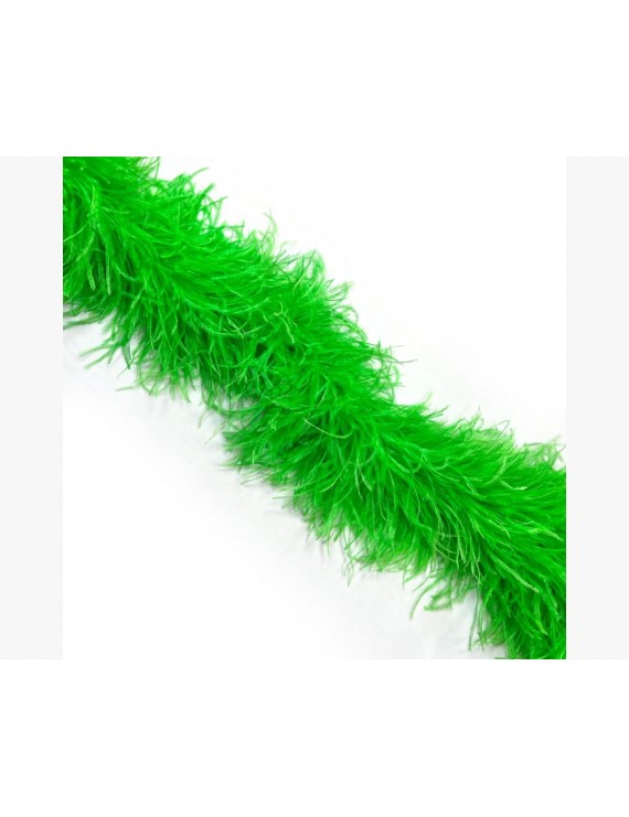 LUXURY OSTRICH 6 PLY BOA APPLE GREEN 180CM