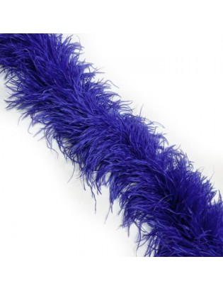 LUXURY OSTRICH 6 PLY BOA BLUEBERRY180CM