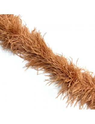 LUXURY OSTRICH 6 PLY BOA CAPPUCCINO 180CM
