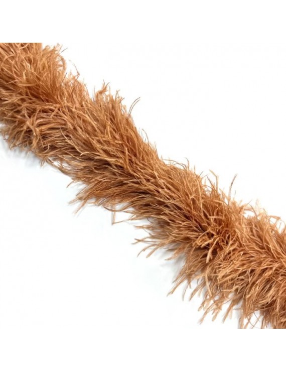 LUXURY OSTRICH 6 PLY BOA CAPPUCCINO 180CM