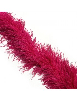 LUXURY OSTRICH 6 PLY BOA CHERRY RED 180CM