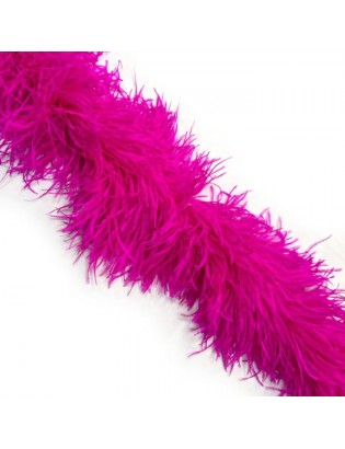 LUXURY OSTRICH 6 PLY BOA ELECTRIC PINK 180CM
