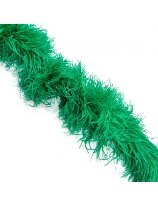 LUXURY OSTRICH 6 PLY BOA EMERALD 180CM