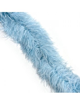 LUXURY OSTRICH 6 PLY BOA ICE BLUE 180CM