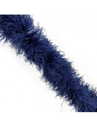 LUXURY OSTRICH 6 PLY BOA MIDNIGHT SKY 180CM