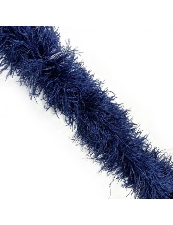 LUXURY OSTRICH 6 PLY BOA MIDNIGHT SKY 180CM