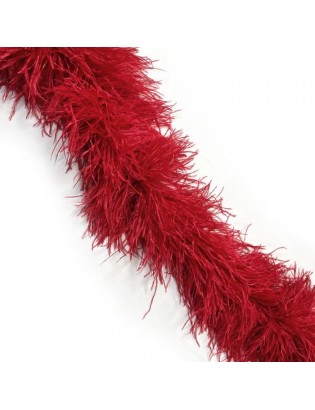 LUXURY OSTRICH 6 PLY BOA RED180CM