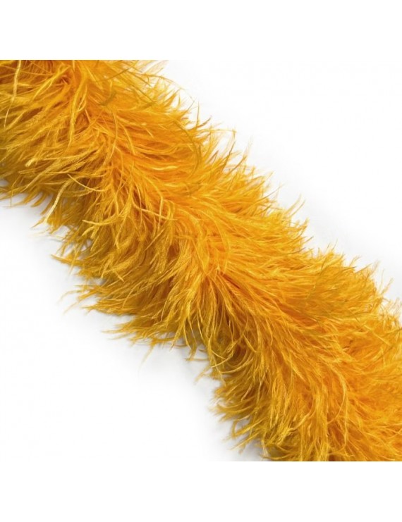 LUXURY OSTRICH 6 PLY BOA SAFFRON 180CM