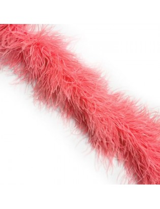 LUXURY OSTRICH 6 PLY BOA SALMON 180CM
