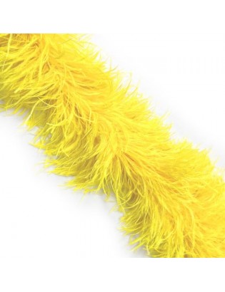 LUXURY OSTRICH 6 PLY BOA SASSY YELLOW 180CM