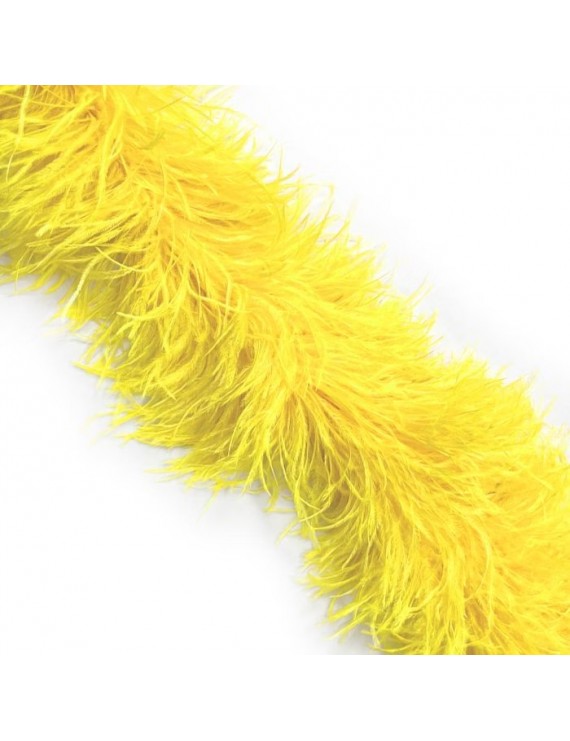 LUXURY OSTRICH 6 PLY BOA SASSY YELLOW 180CM