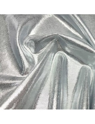METALİK LİKRA SILVER ON WHITE