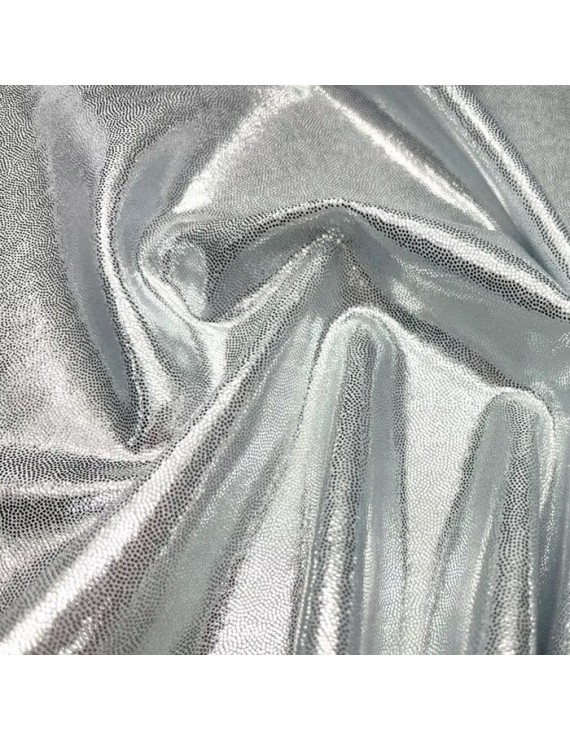 METALİK LİKRA SILVER ON WHITE